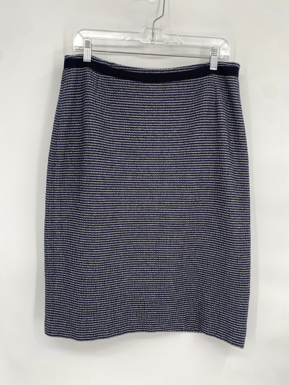 Weekend MaxMara Navy Blue Stripe Skirt US 14 model 51010147070